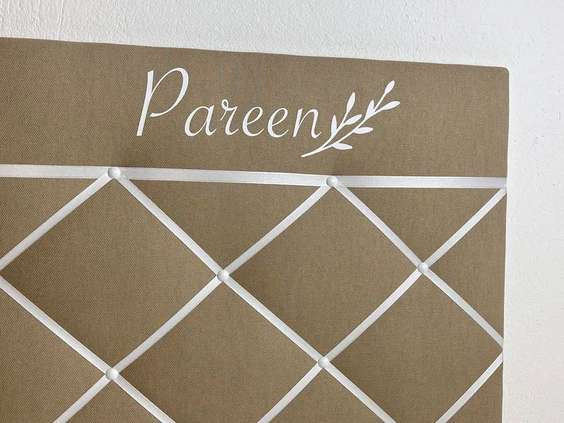 Memoboard personalisiert Wunschgröße beige
