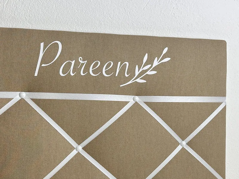 Memoboard personalisiert Wunschgröße beige