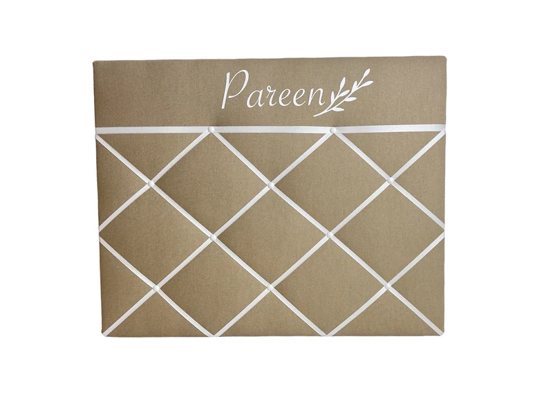 Memoboard personalisiert Wunschgröße beige