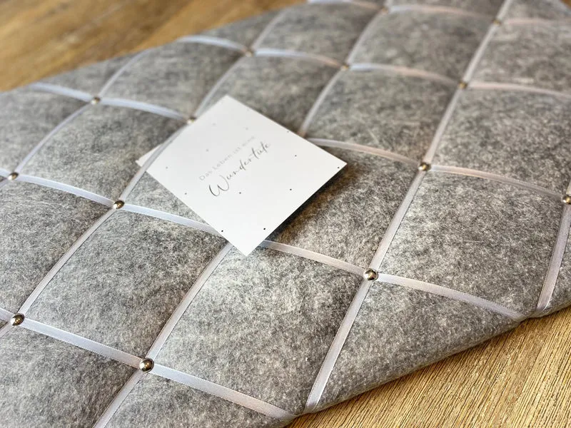 Memoboard grau Filz