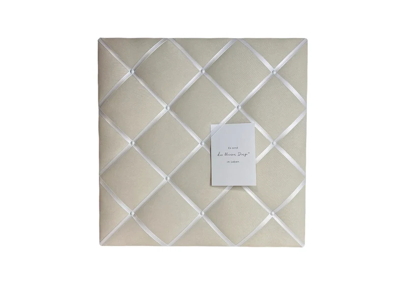 Memoboard cremeweiss Wunschgröße