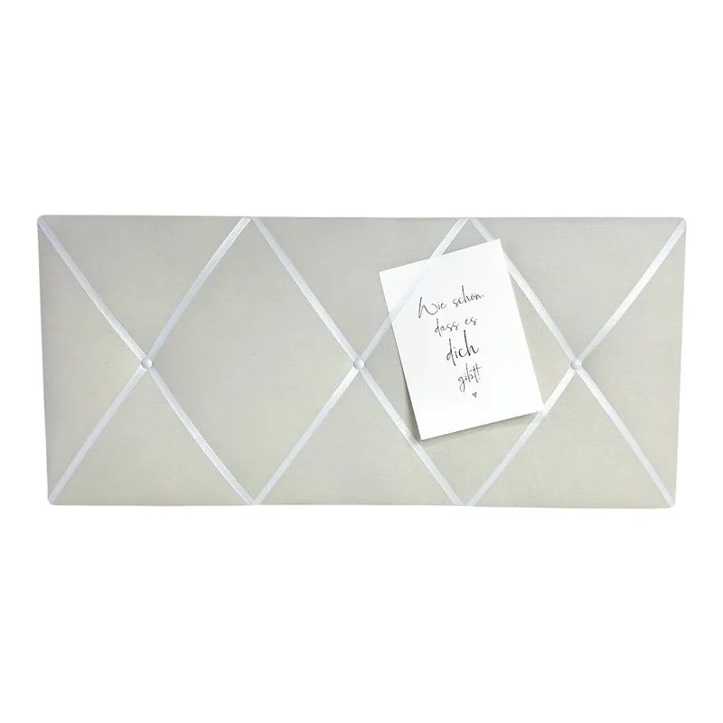 Memoboard cremeweiss Wunschgröße