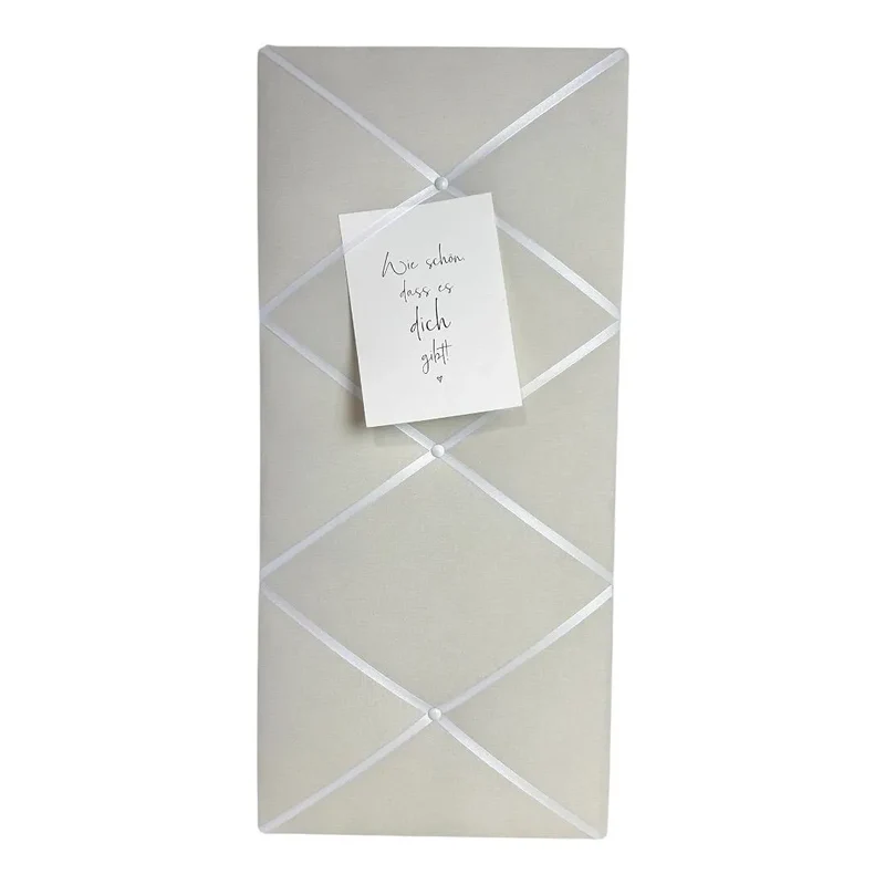 Memoboard cremeweiss Wunschgröße