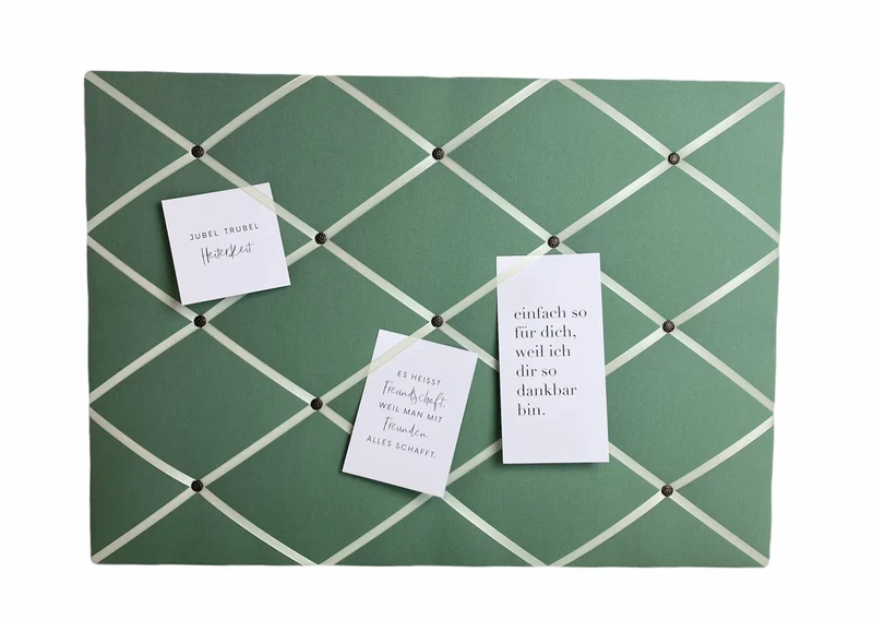 Memoboard Pistazie Wunschgröße