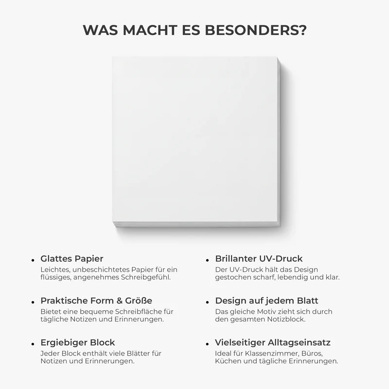 Name + Bleistift - Personalisiertes Geschenk Lehrer | Haftnotizen