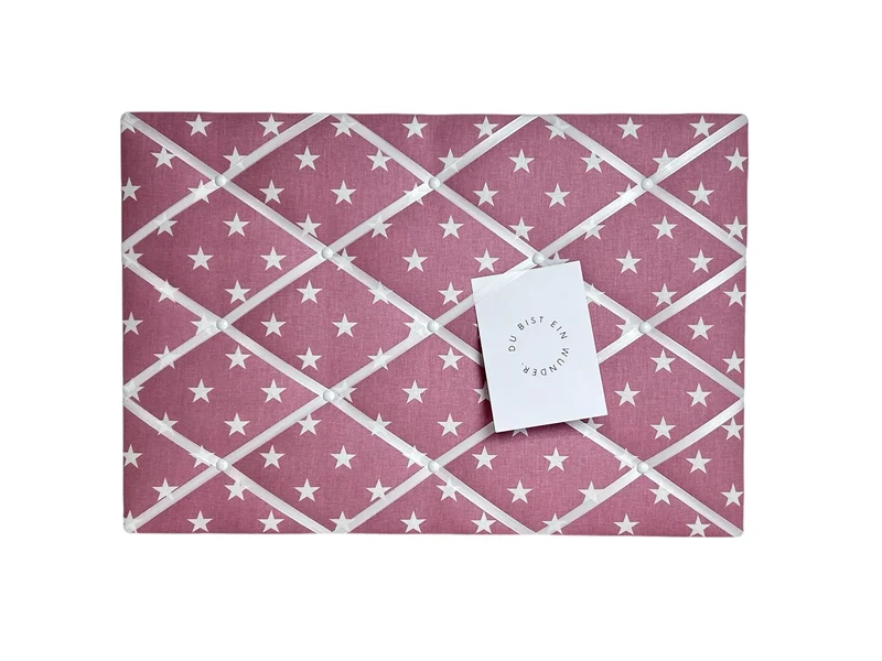 Memoboard Stern Wunschgröße Kinderzimmer
