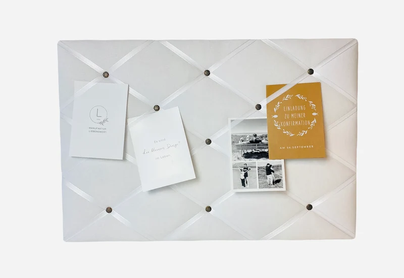 Memoboard weiß Wunschgröße