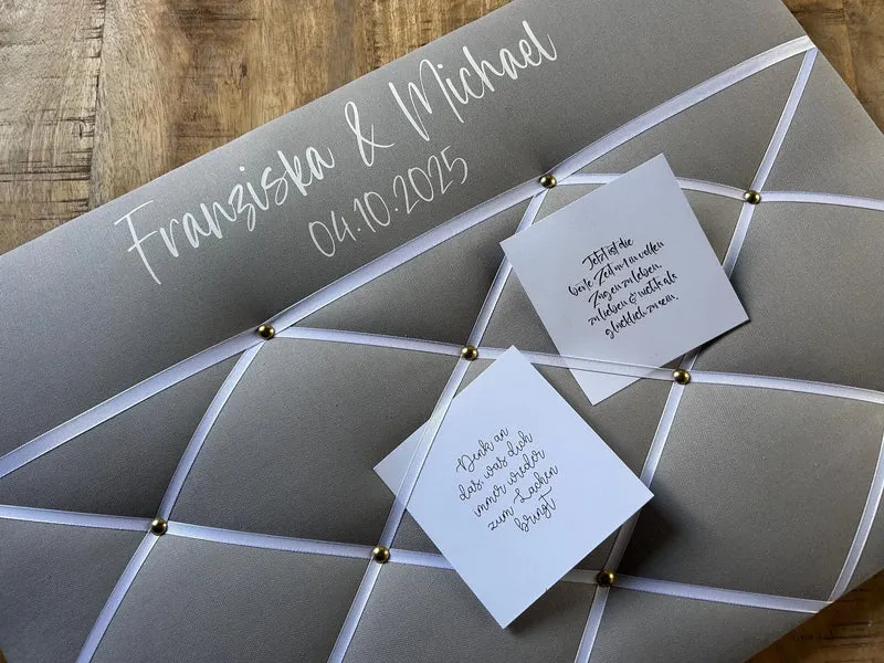 Memoboard Hochzeit personalisiert