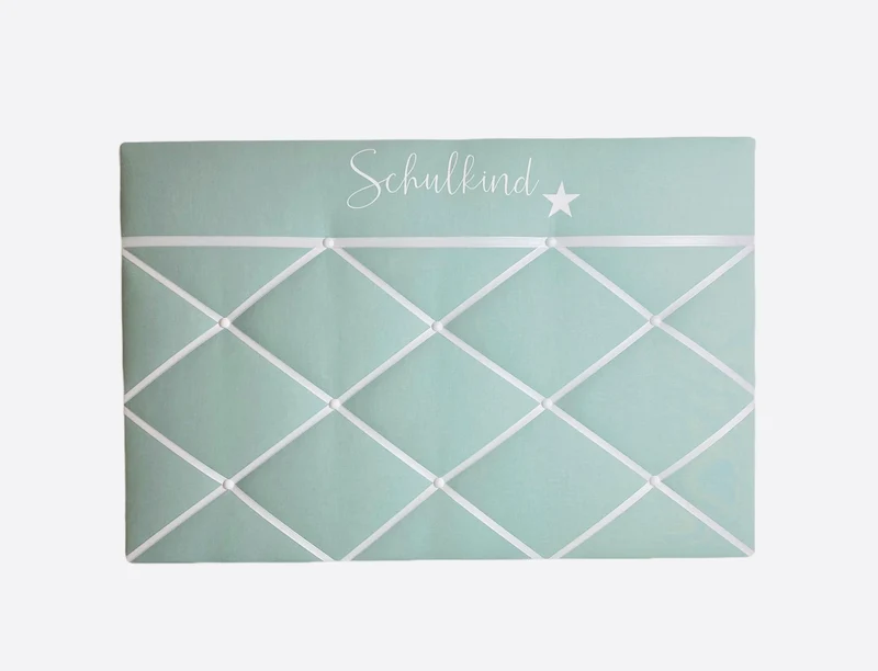 Memoboard Schulkind aqua