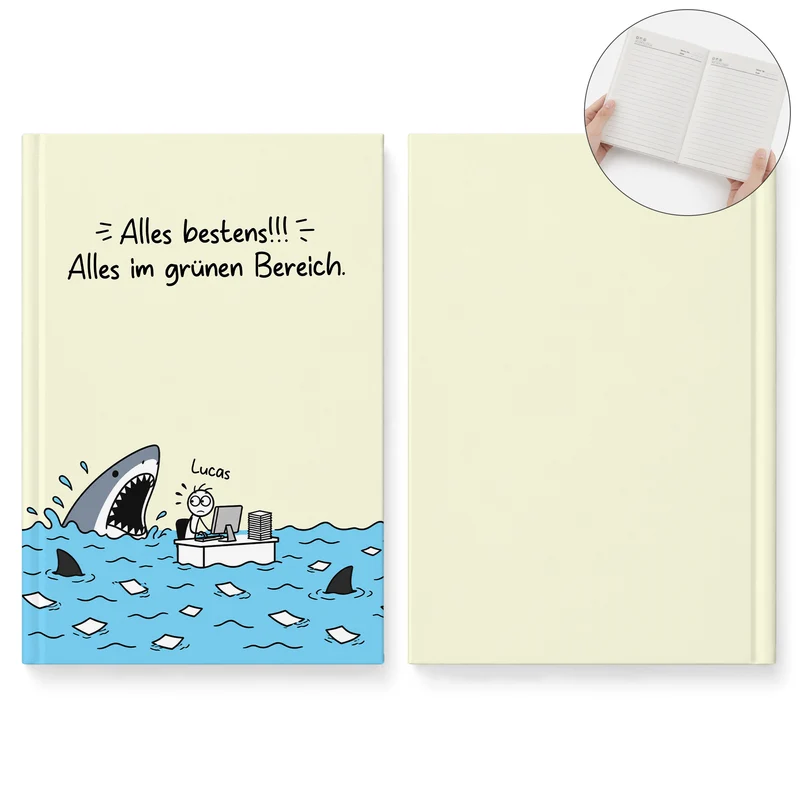Alles Bestens Alles Im Grünen Bereich Kollegen Ärgern Lustig - Personalisiertes Notizbuch A5
