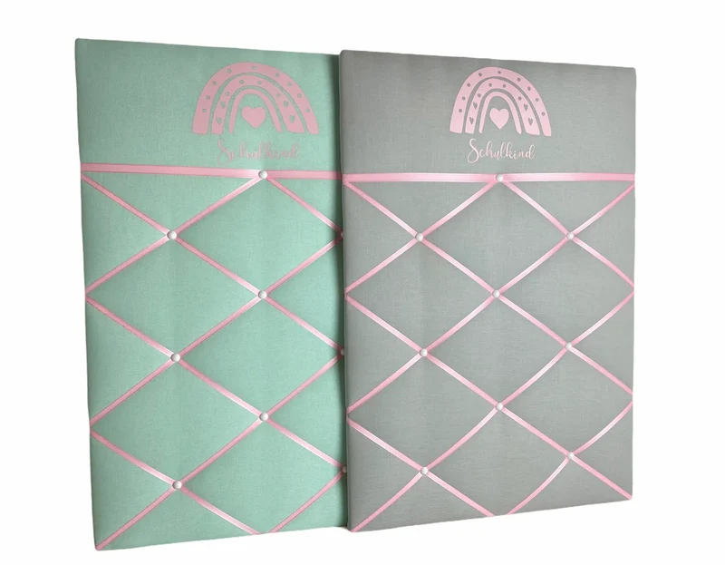Memoboard Schulkind Regenbogen