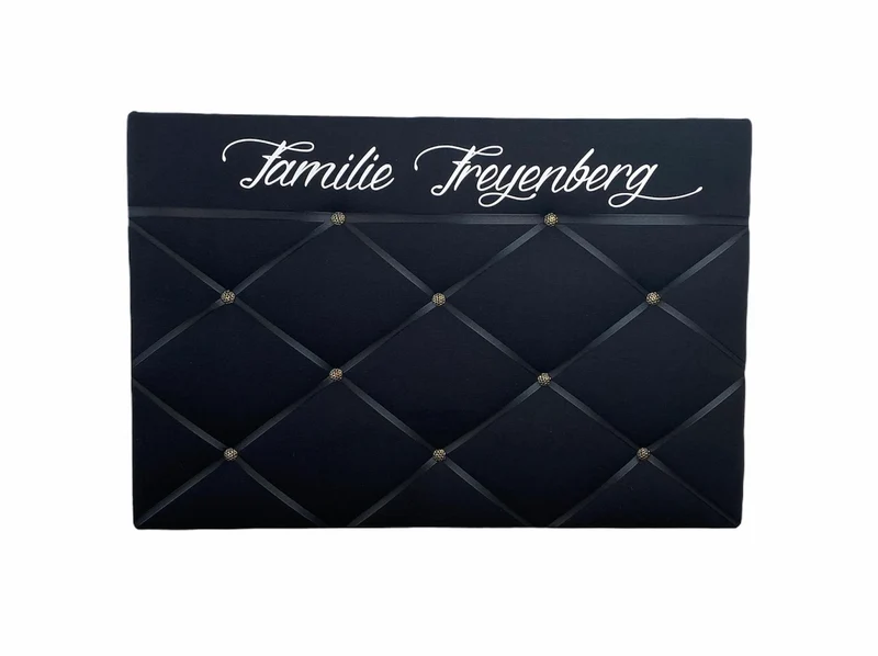 Memoboard Glücksmomente personalisiert schwarz