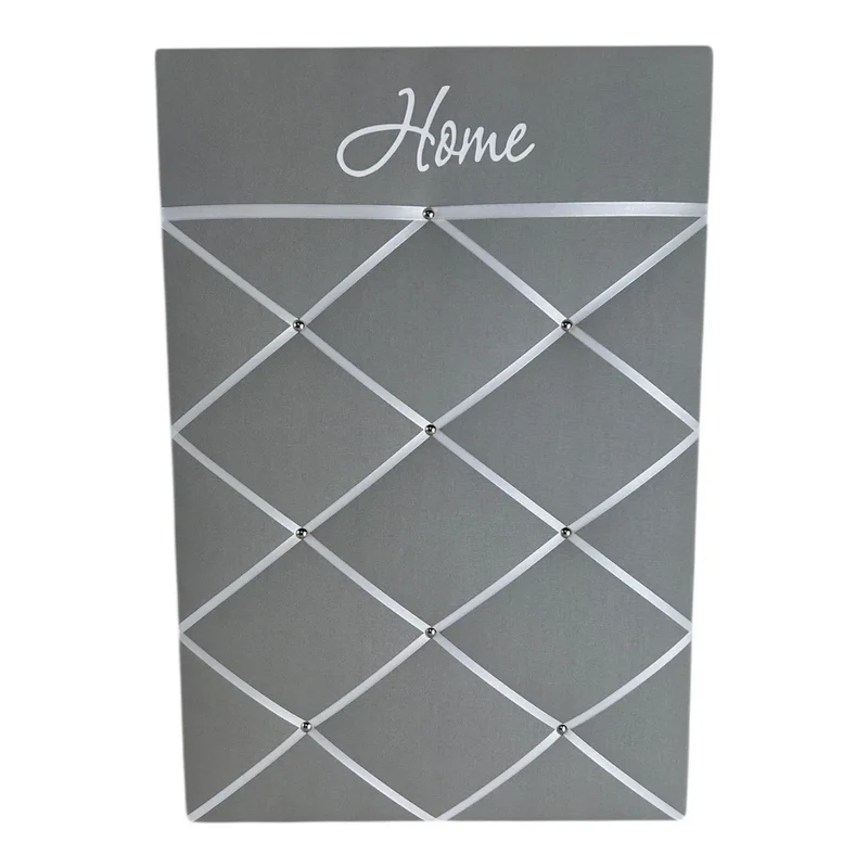 Memoboard Home grau personalisiert