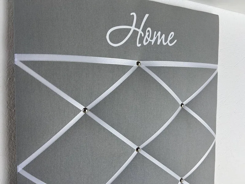 Memoboard Home grau personalisiert