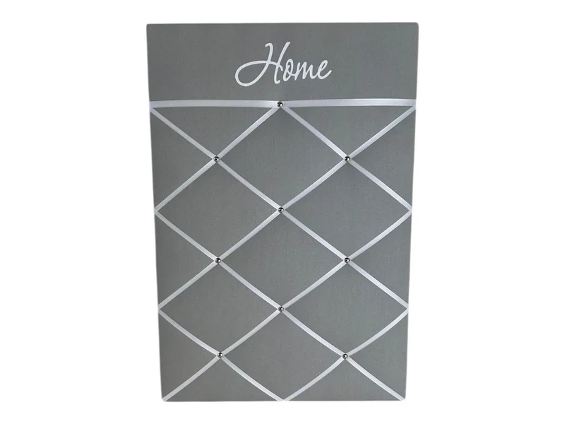 Memoboard Home grau personalisiert