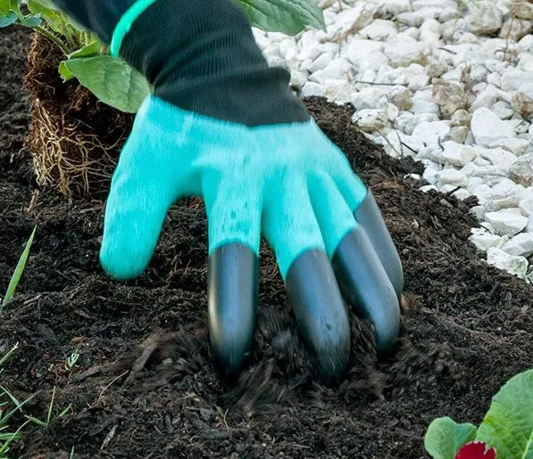Gartenhandschuhe mit Krallen