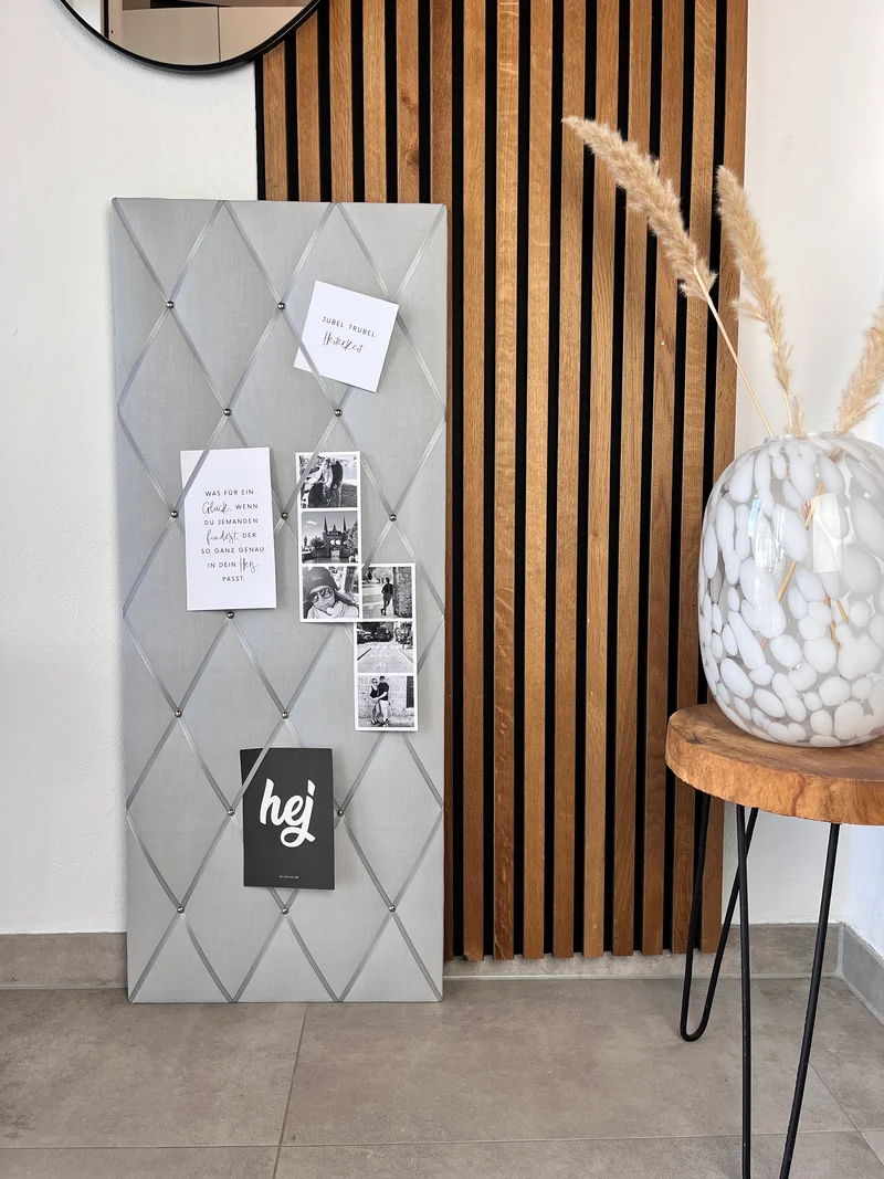 Memoboard hellgrau 40x100