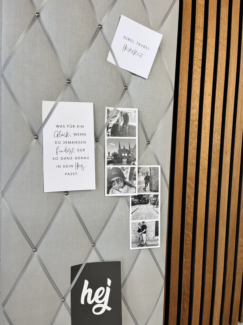 Memoboard hellgrau 40x100