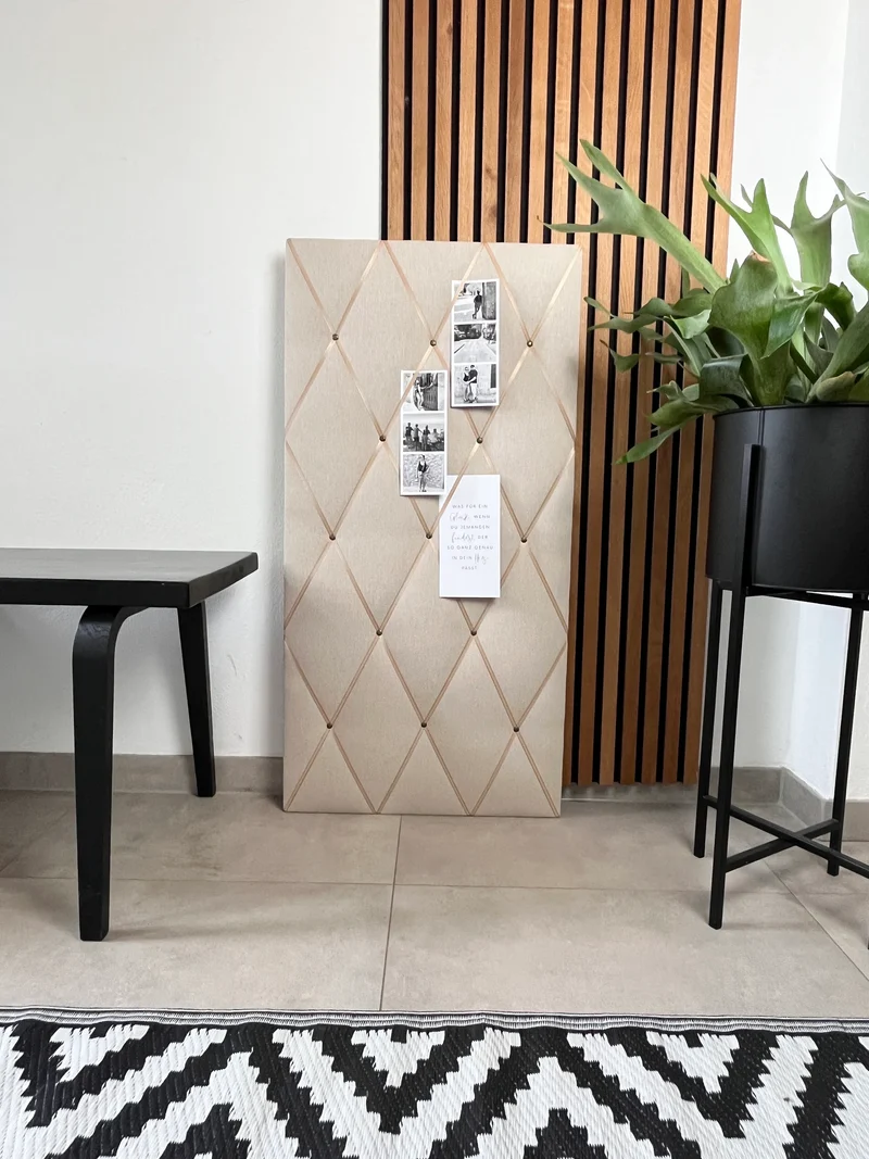 Memoboard beige Scandi 55x100