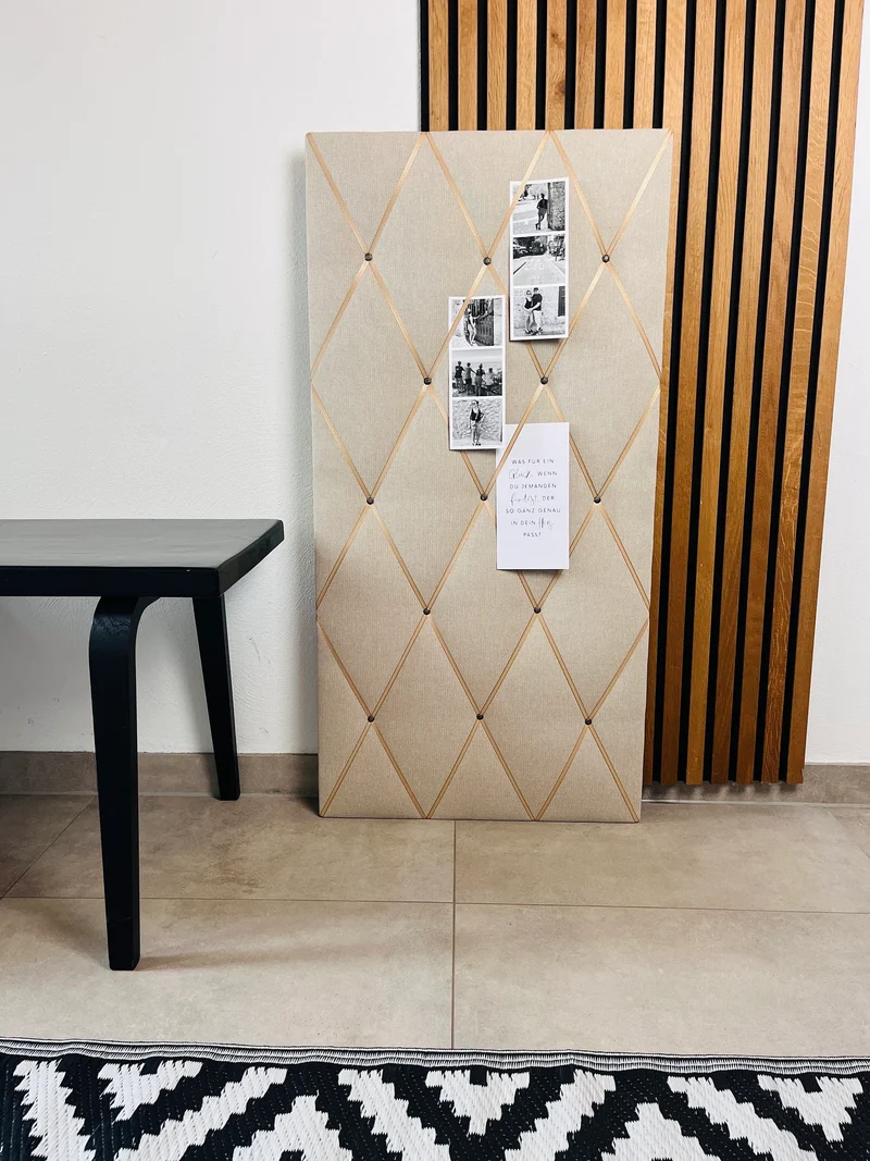 Memoboard beige Scandi 55x100