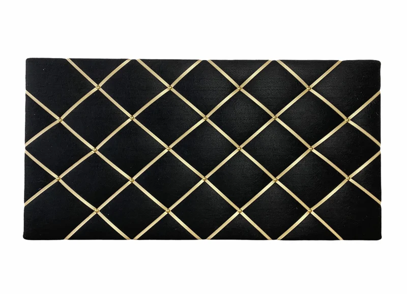Memoboard schwarz gold Filz