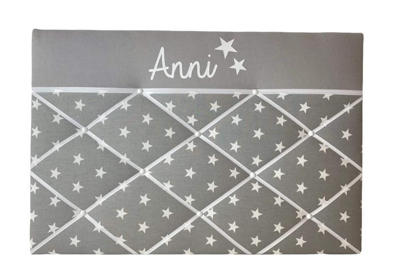 Memoboard mit Wunschnamen Stern