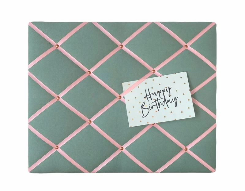 Memoboard mint & rosa Wunschgröße