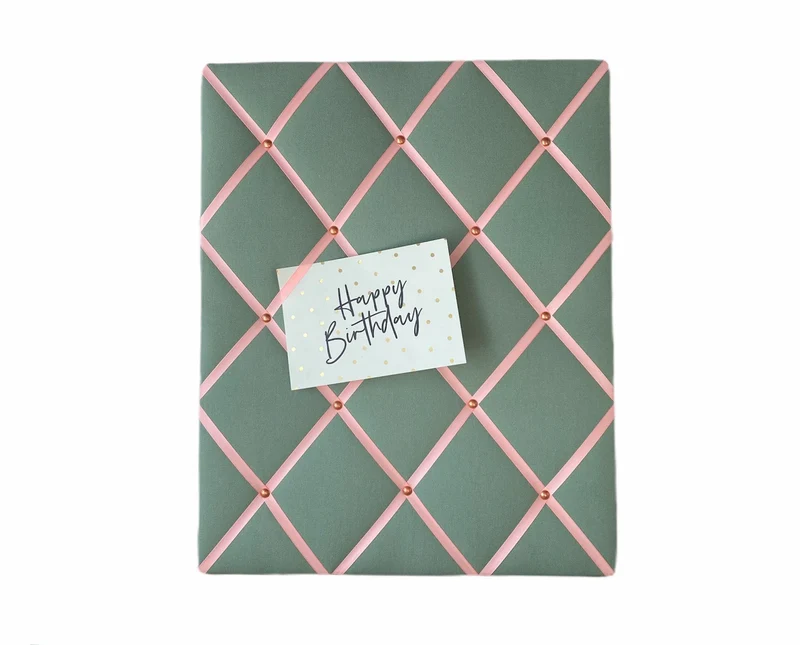 Memoboard mint & rosa Wunschgröße