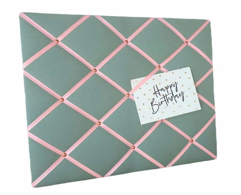 Memoboard mint & rosa Wunschgröße