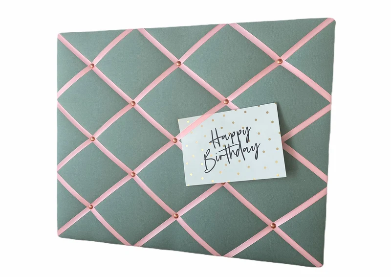Memoboard mint & rosa Wunschgröße