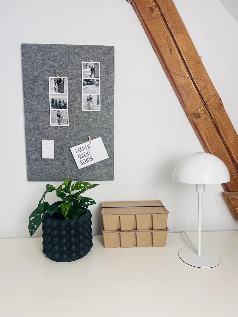 Pinnwand Pinboard Filz Scandi grau