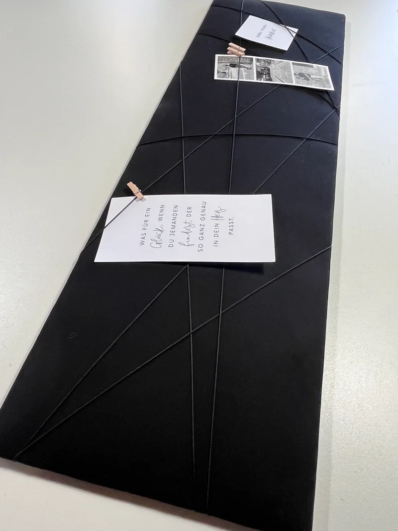 Memoboard New black Klemmwand
