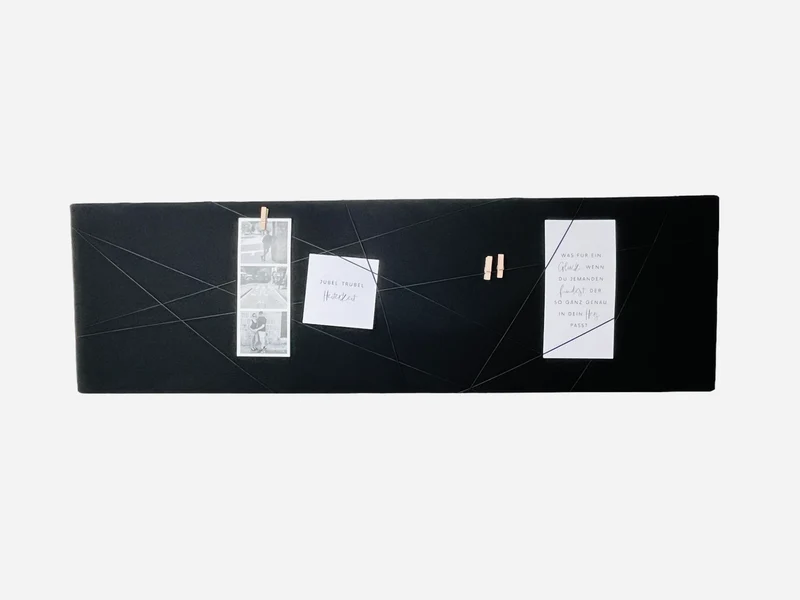 Memoboard New black Klemmwand