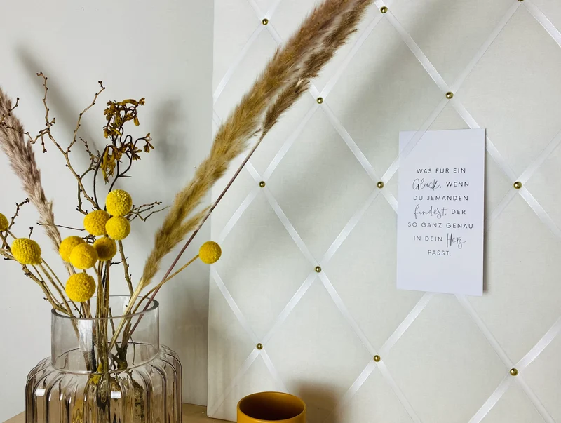 Memoboard weiß Wunschgröße