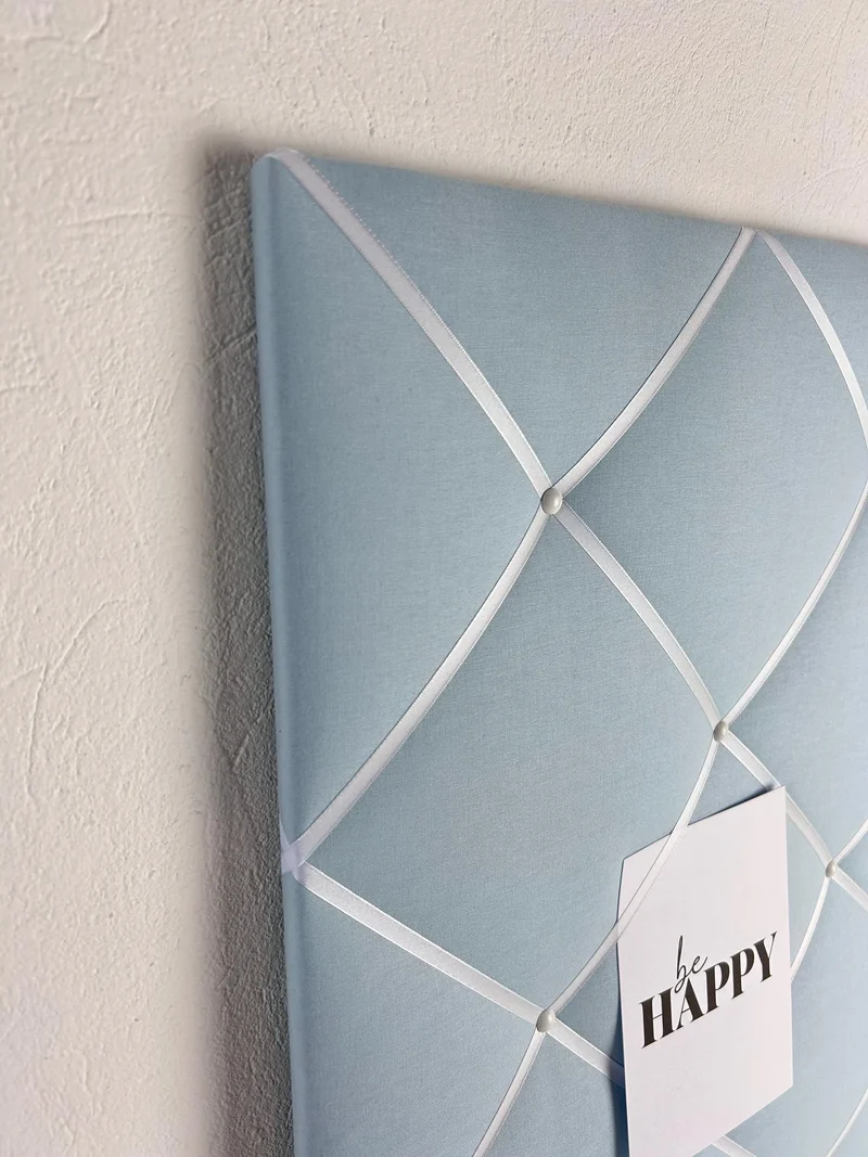 Memoboard hellblau Wunschgröße