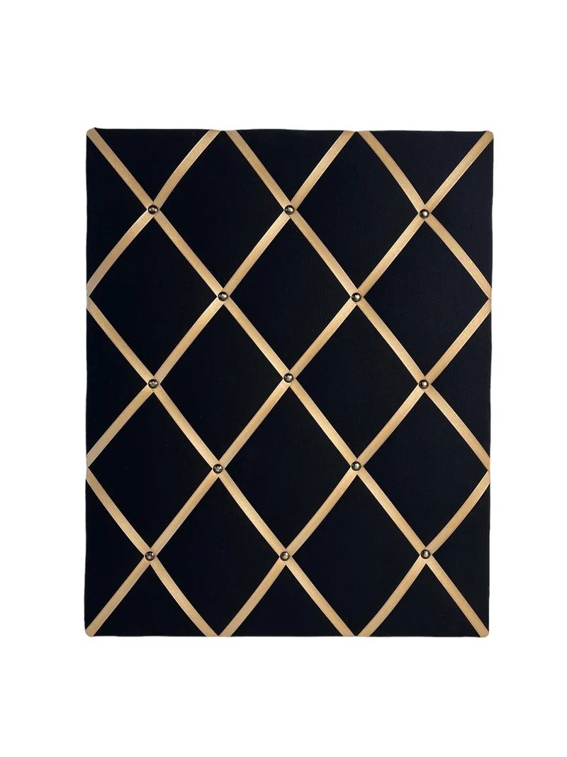 Memoboard schwarz gold Wunschgröße