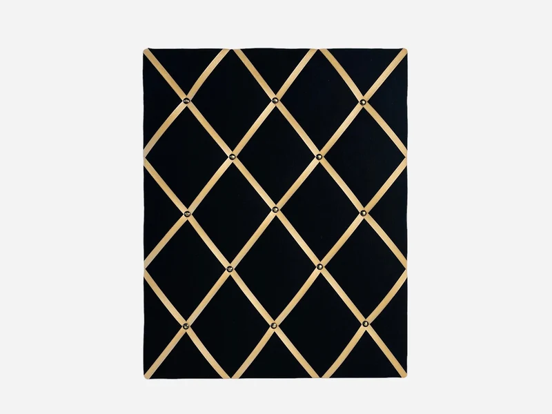 Memoboard schwarz gold Wunschgröße