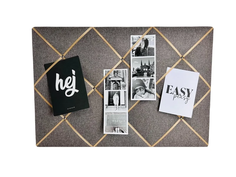 Memoboard beige hellgrau