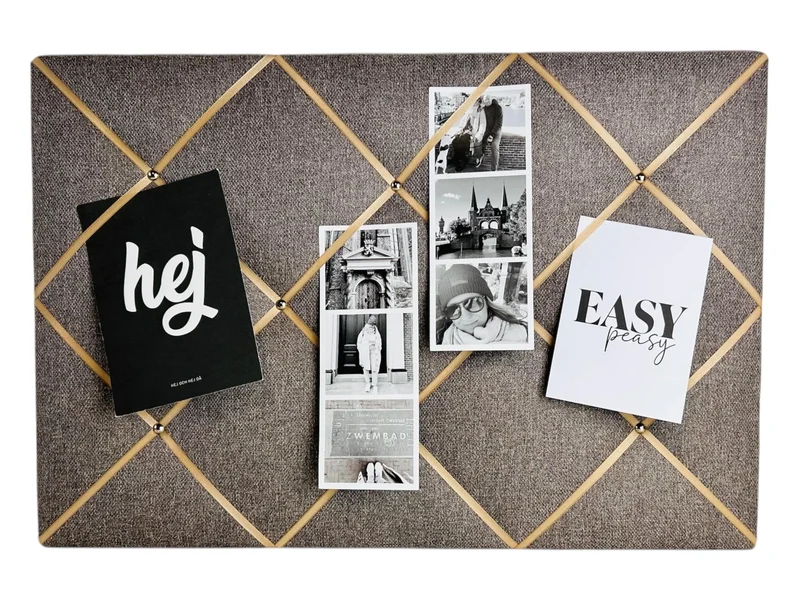 Memoboard beige hellgrau