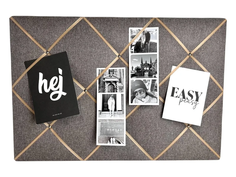 Memoboard beige hellgrau