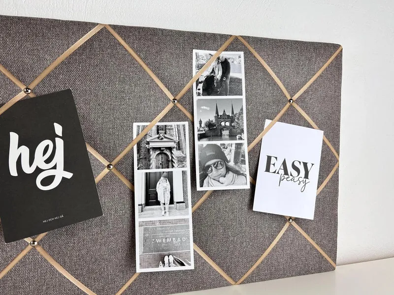 Memoboard beige hellgrau