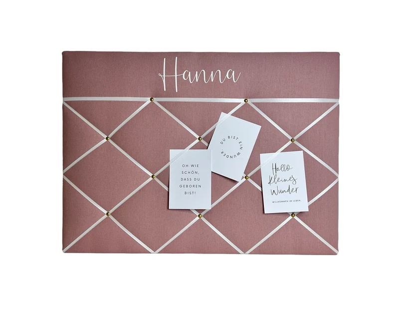 Memoboard personalisiert Wunschgröße altrosa