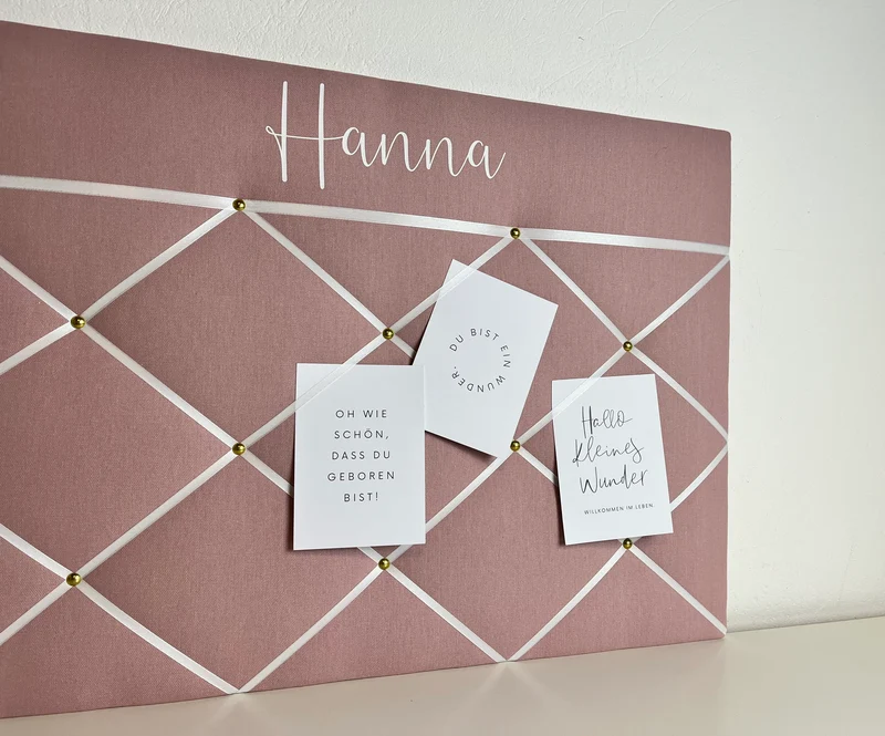 Memoboard personalisiert Wunschgröße altrosa