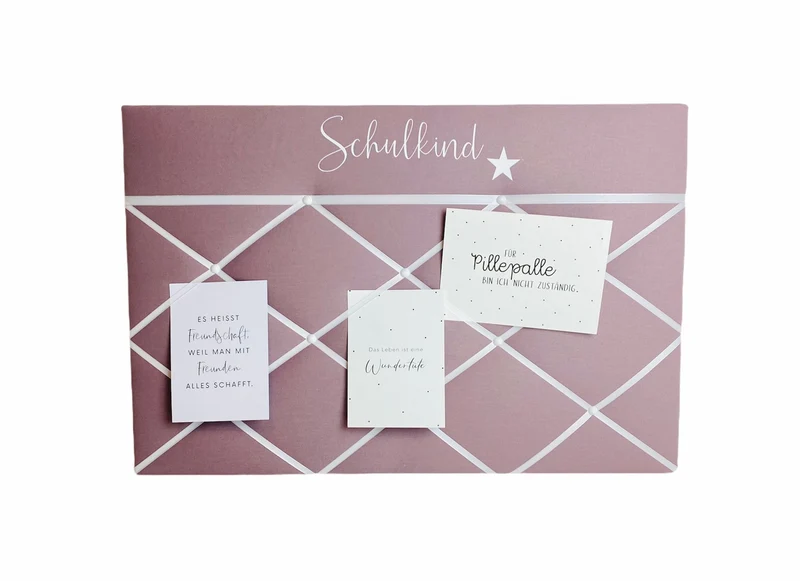 Memoboard Schulkind dusty lavender