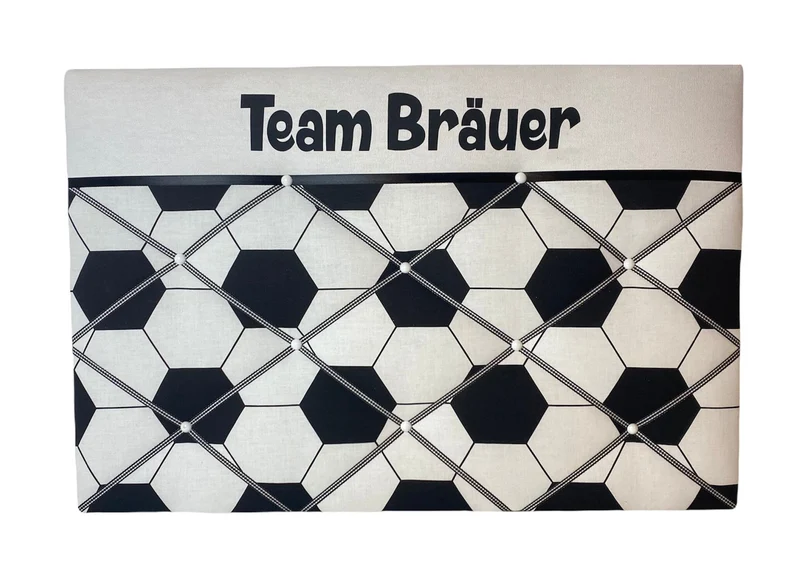 Fußball-Memoboard personalisiert