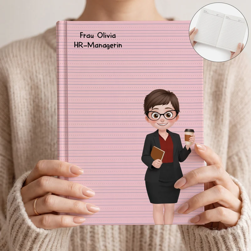 Beruf - Personalisiertes Notizbuch A5 Frauen Männer