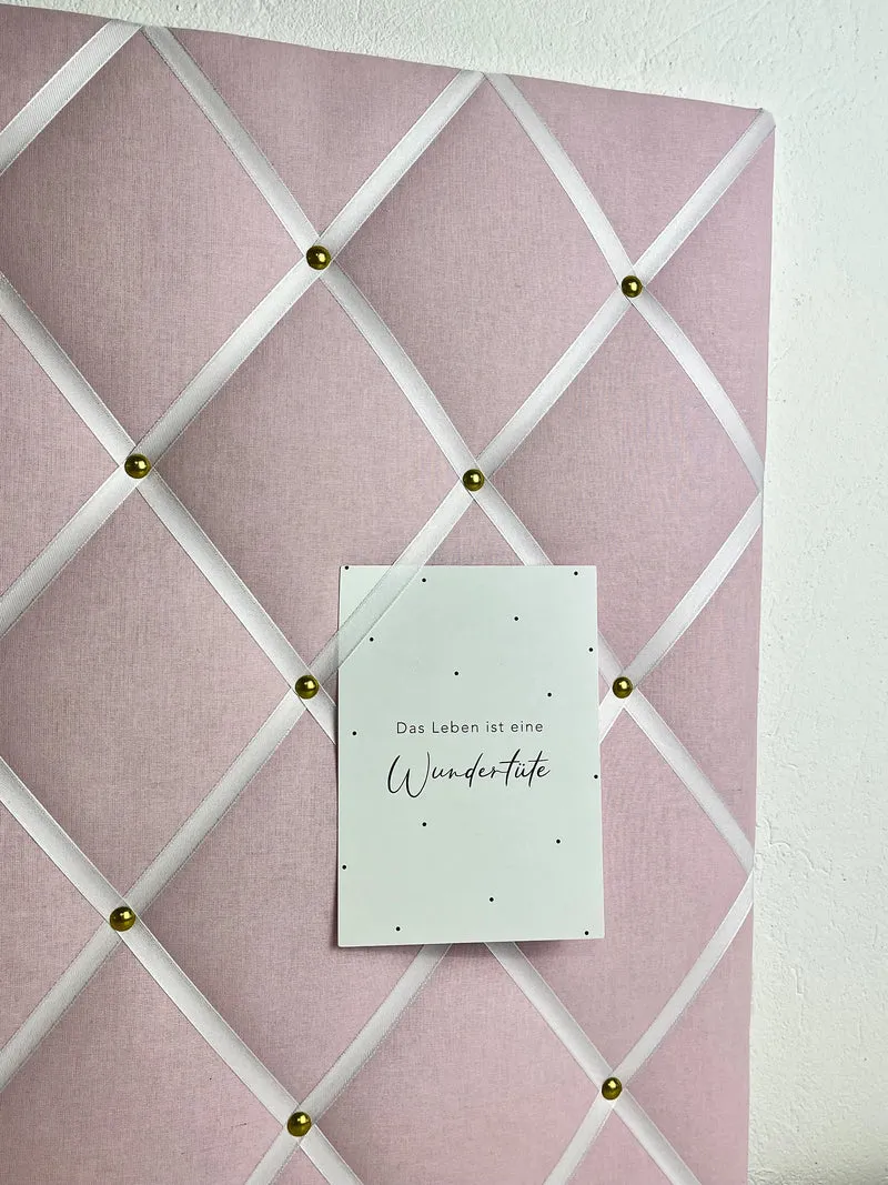 Memoboard hellrosa Wunschgröße Mädchen