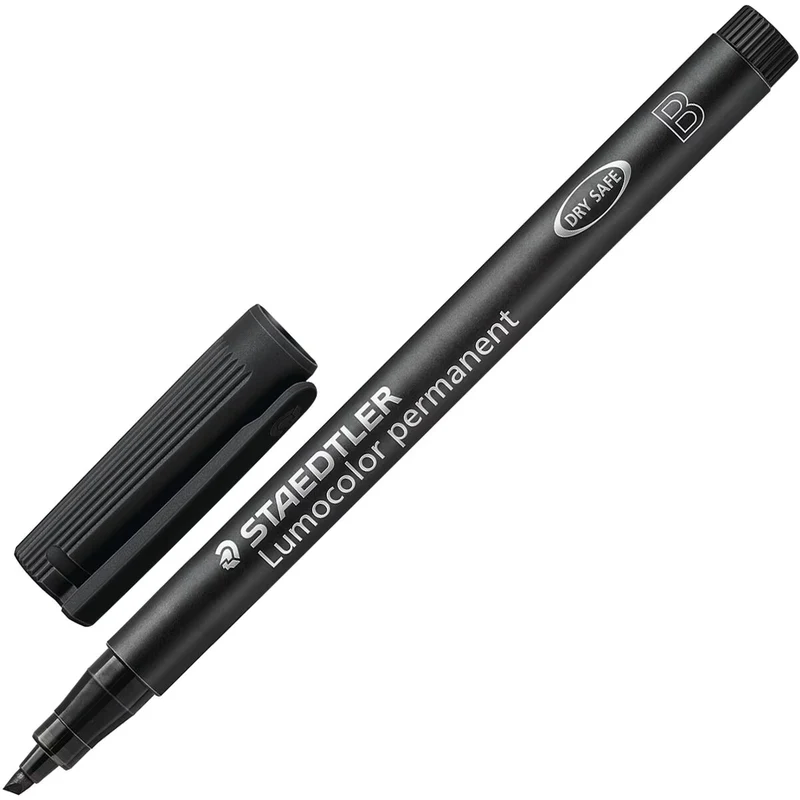 STAEDTLER Lumocolor 314 Folienstift permanent B 1,0-2,5mm schwarz
