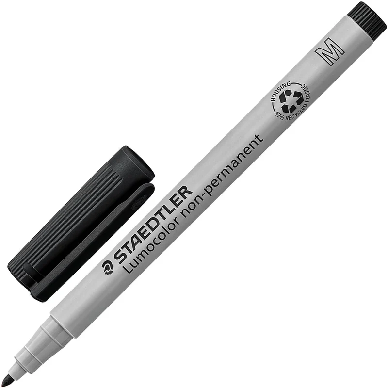 STAEDTLER Lumocolor non-permanent Folienstift M 1,0mm schwarz