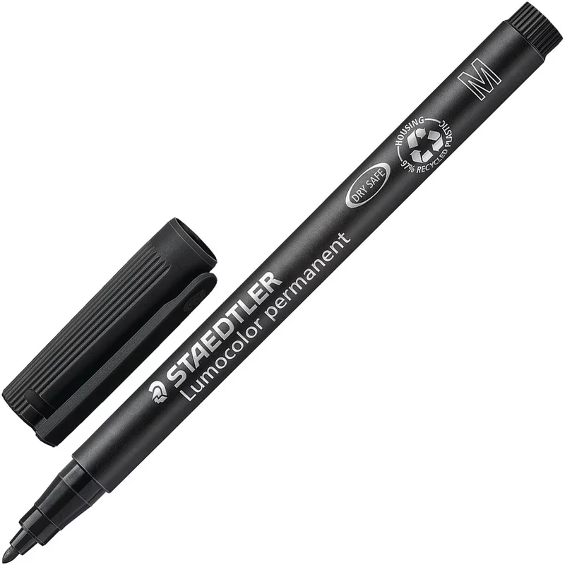 STAEDTLER Lumocolor Folienstift permanent schwarz M (1,0 mm)